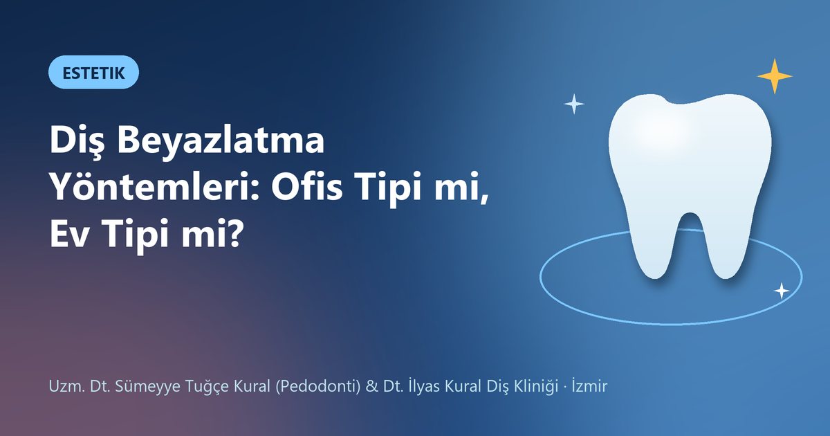 Diş Beyazlatma Yöntemleri: Ofis Tipi mi, Ev Tipi mi? – Kural Diş Kliniği blog kapak görseli